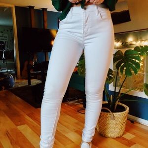 Levi’s Super Skinny White Jeans